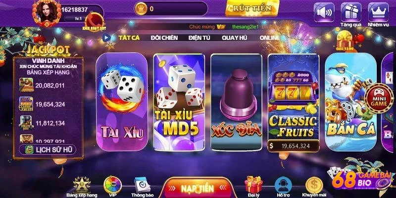 68 game bài là cổng game uy tín được chứng nhận