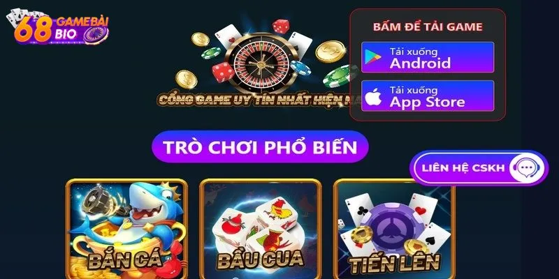 Chọn phiên bản ứng dụng 68 game bài Android