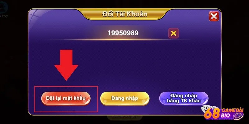 Lưu ý quan trọng cần nhớ khi đổi mật khẩu 68gamebai